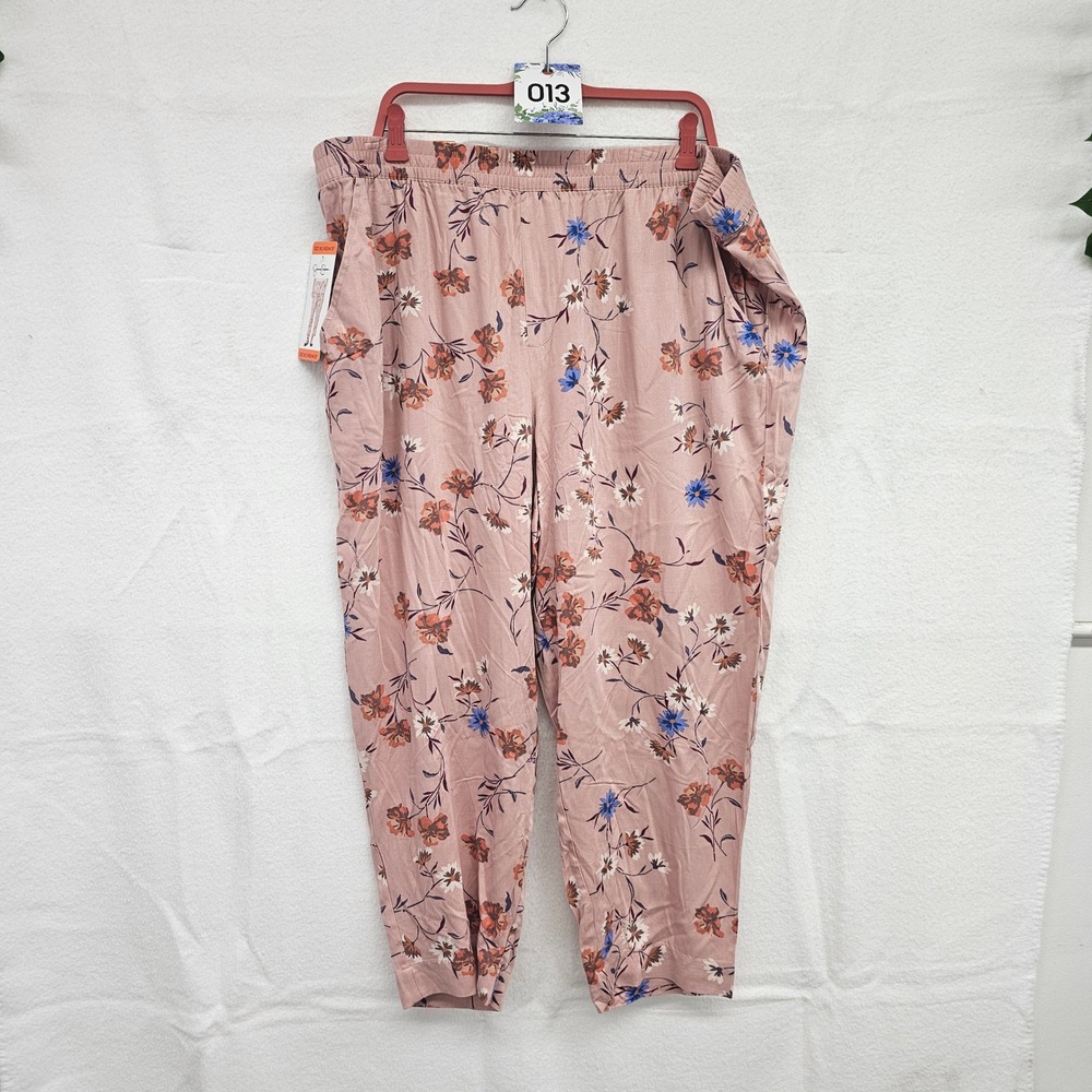 *NWT* Jessica Simpson XXL pink floral pants‎